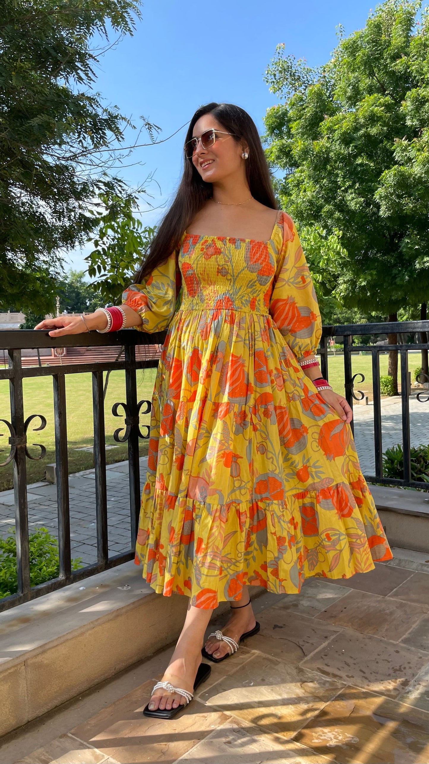 Nyra Mustard Dress