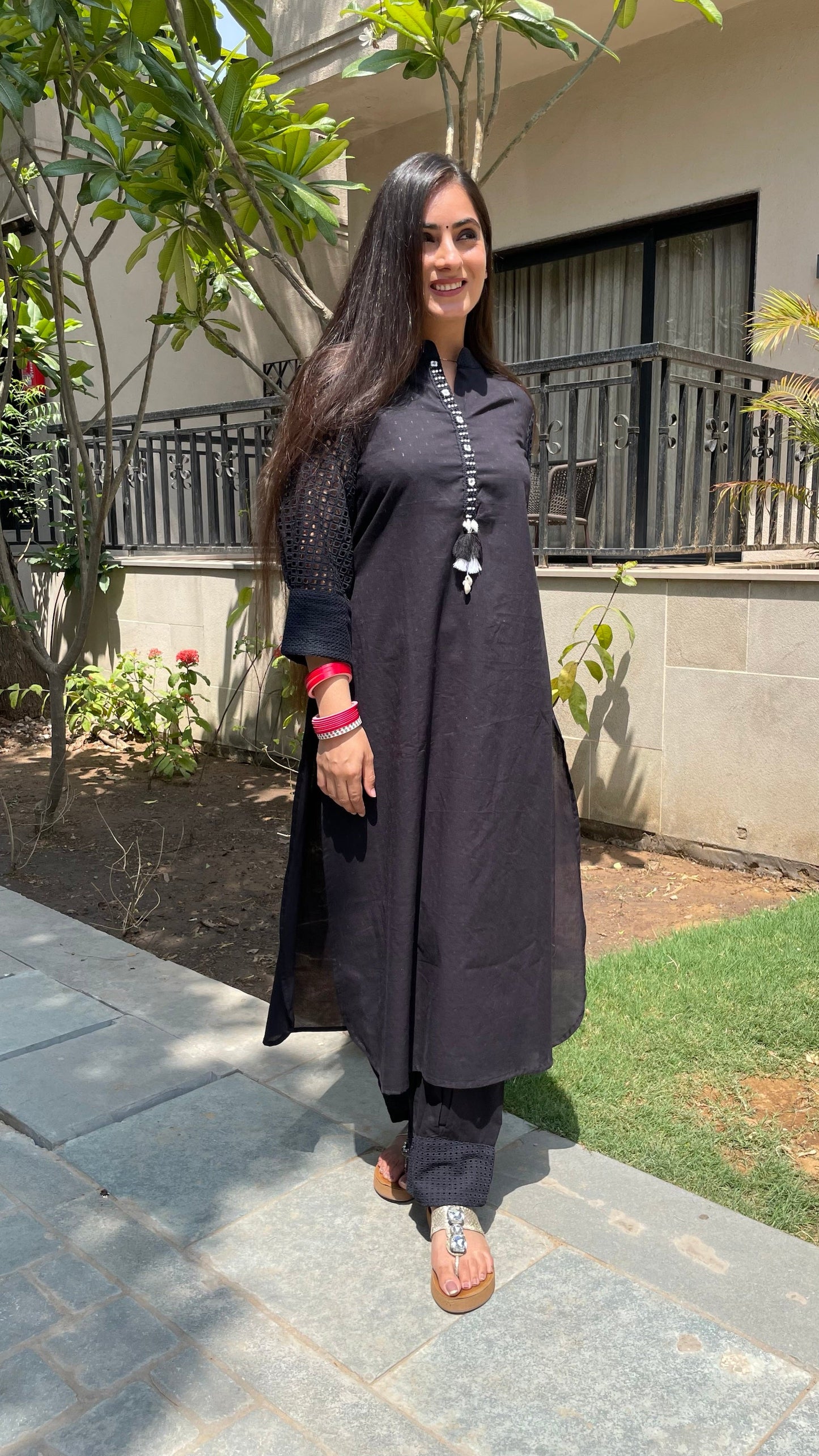 Khushi Black Salwar Coord Set