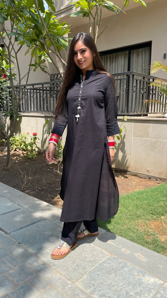 Khushi Black Salwar Coord Set