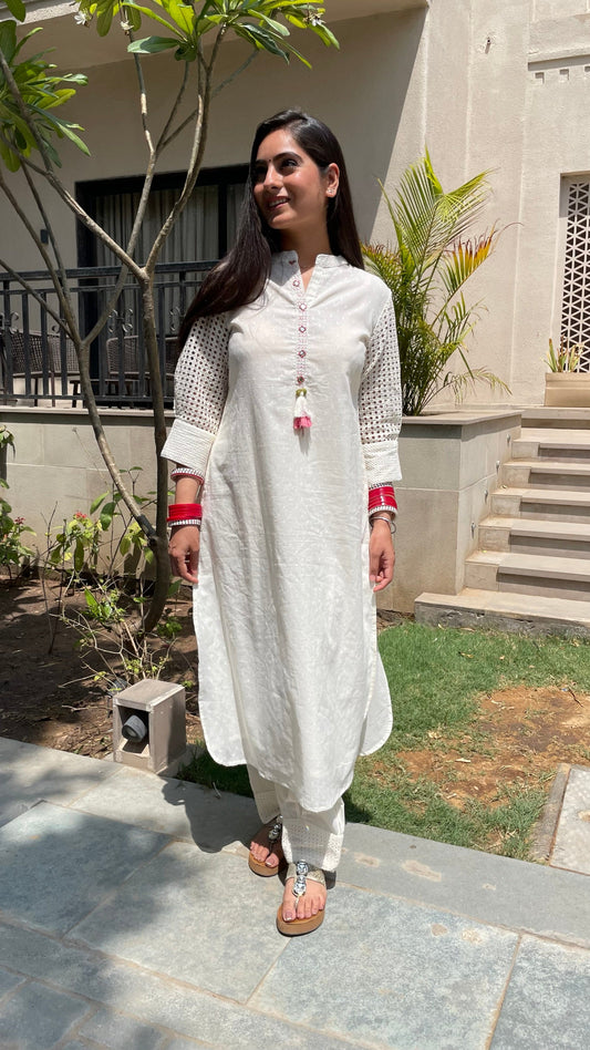 Khushi Cream Salwar Coord Set