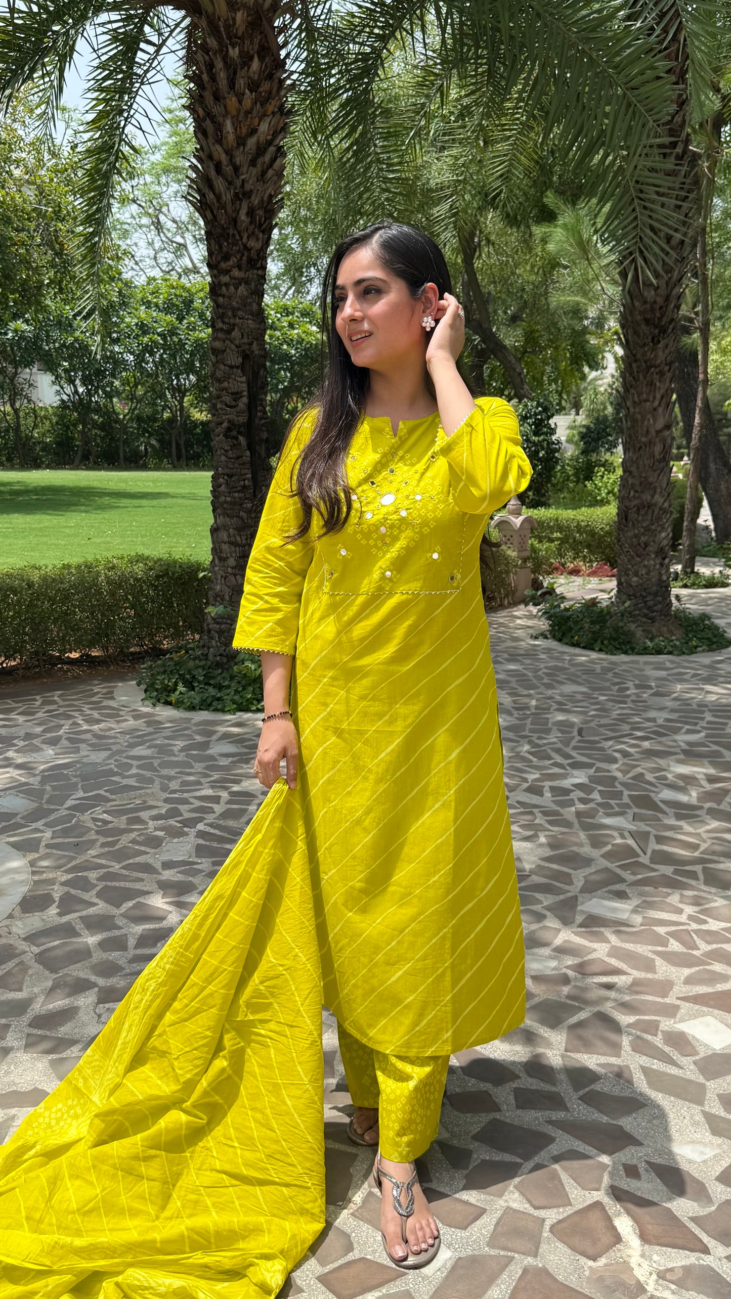 Leheriya Mirror Work Suit Set