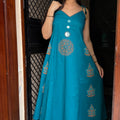 Ananya Teal A-Line Coord Set