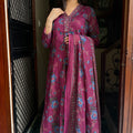 Rooh Wine Cotton Suit