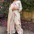 Pastel Grey Farshi Salwar Suit