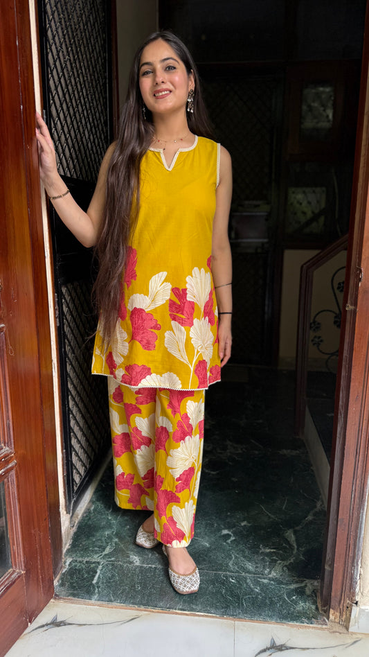Saloni Yellow Coord Set