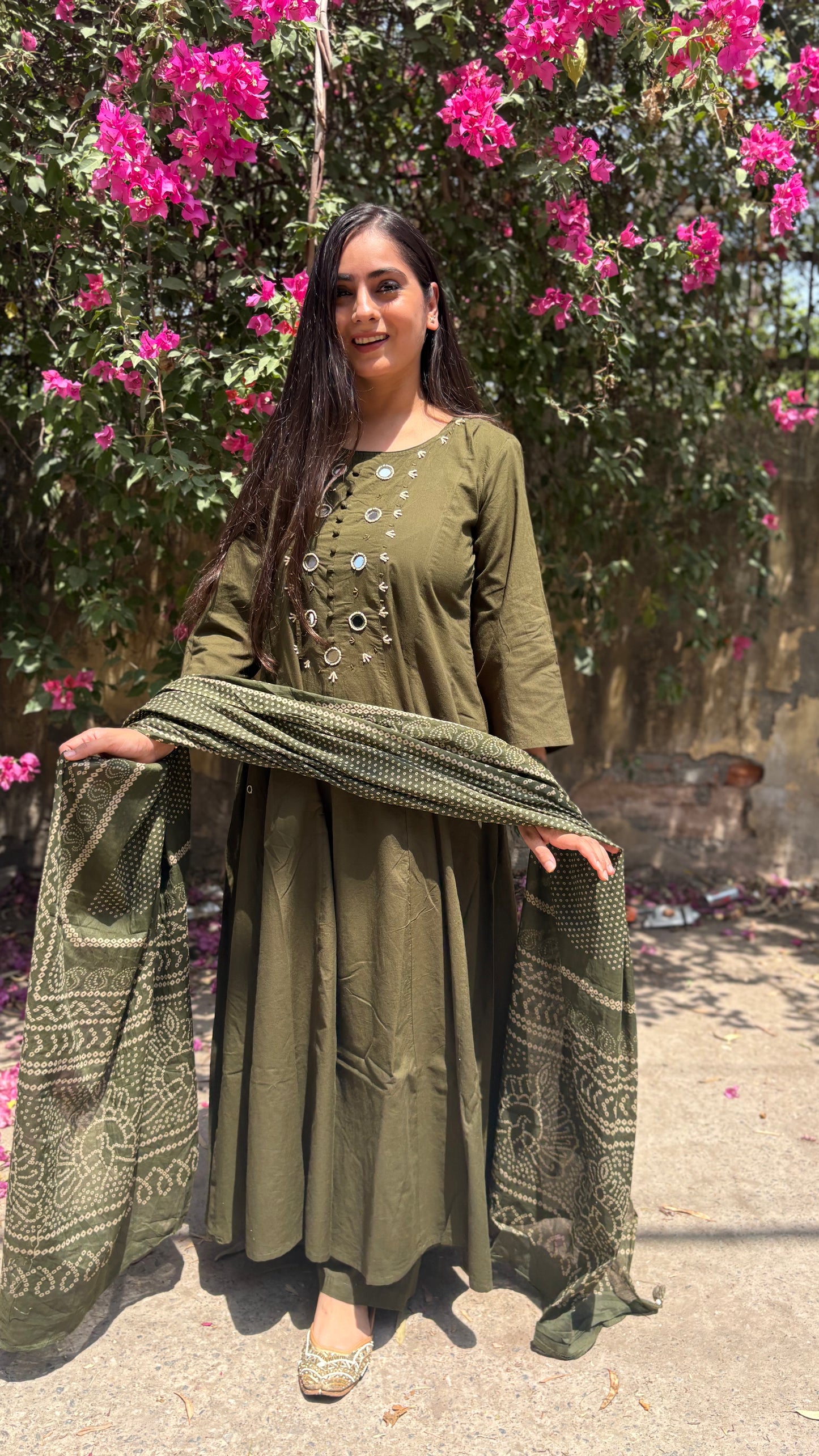 Salony Mirror Anarkali Suit