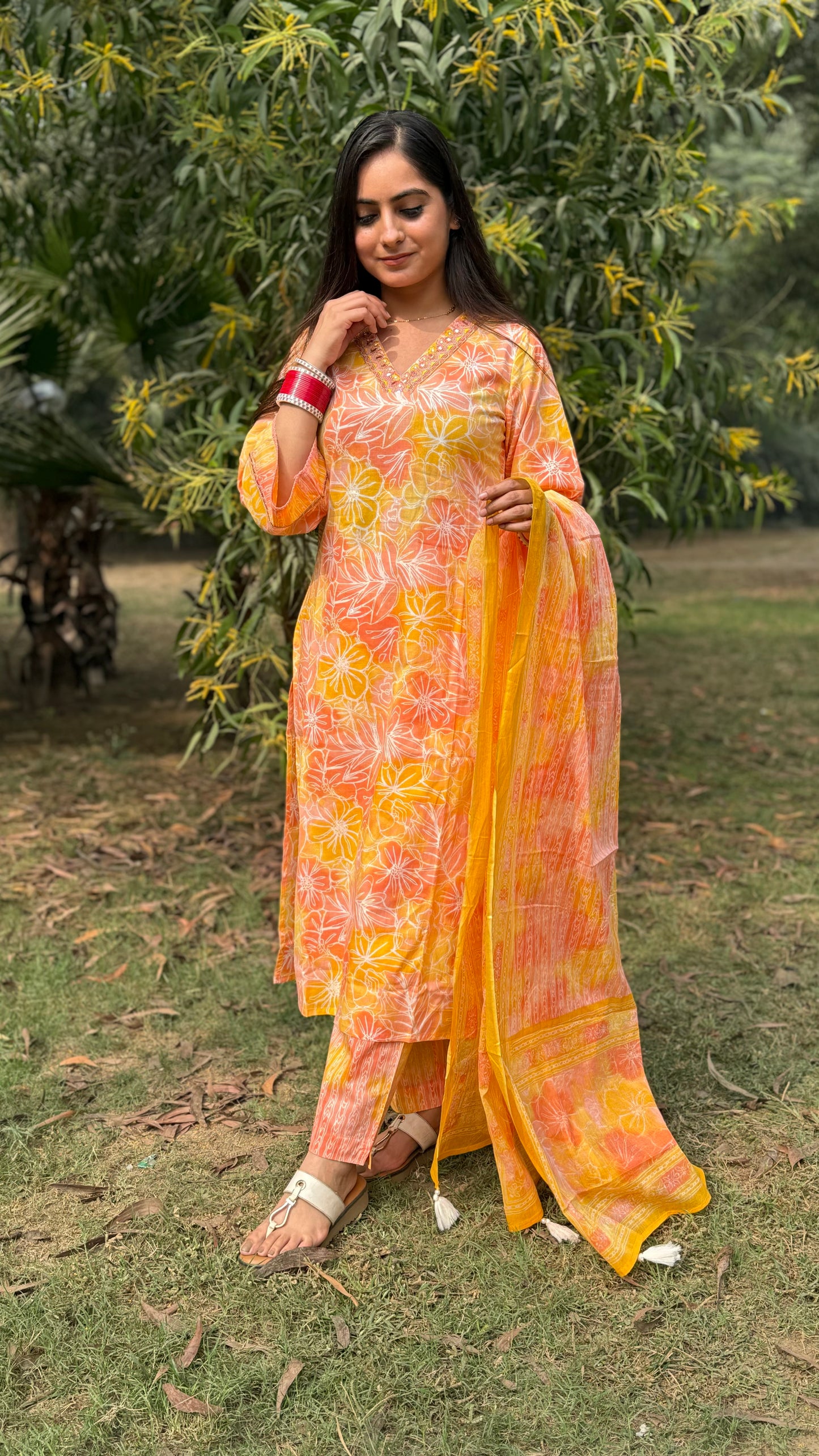 Ruchika Orange Suit