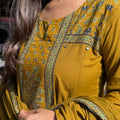 Mira Mustard Anarkali Suit