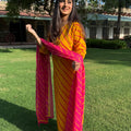 Priya Yellow Leheriya Suit Set