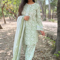 Sakshi Pastel Green Farsi Salwar Suit