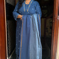 Neha Blue Handloom Suit