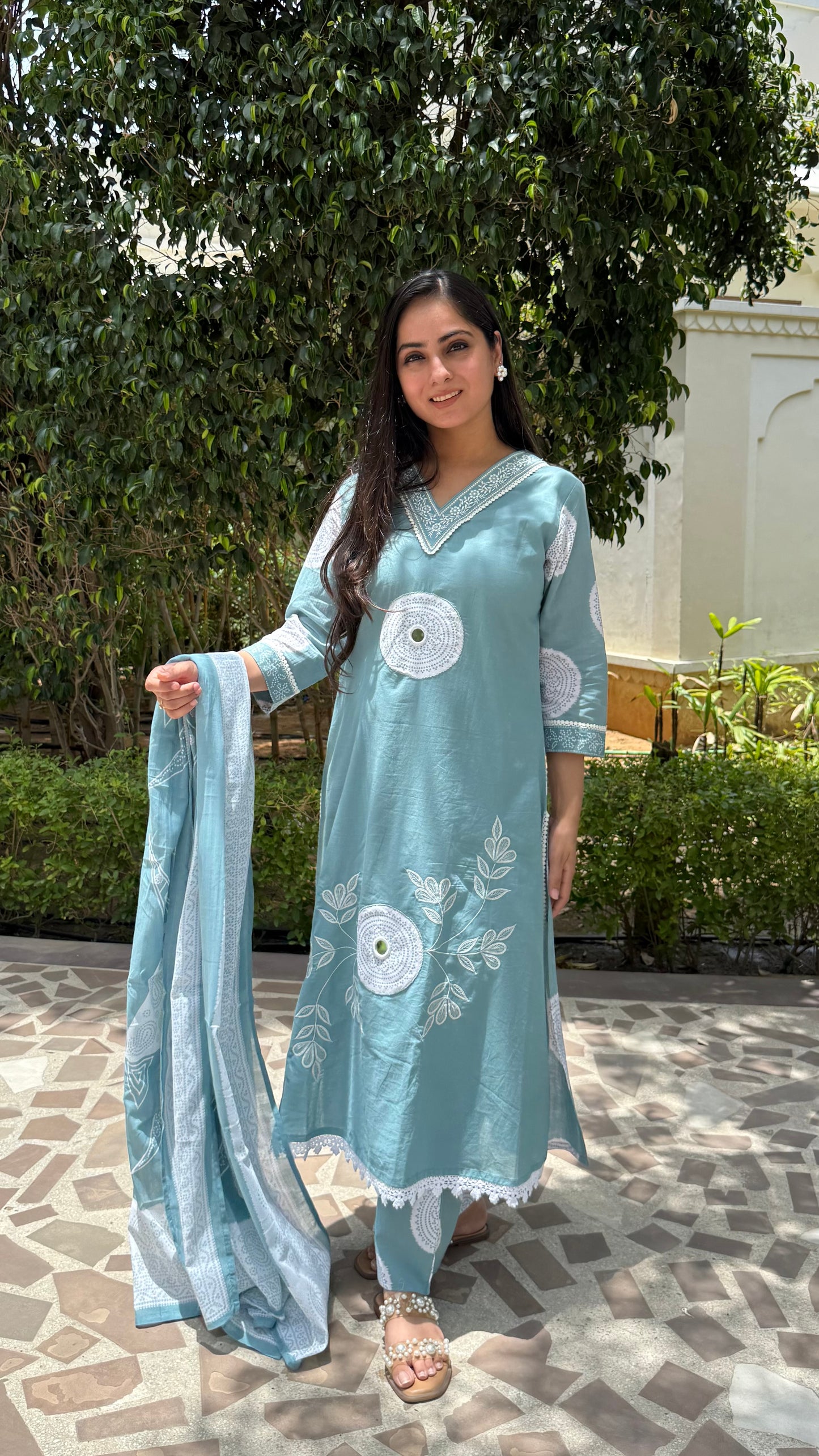 Firoza Embroidered Suit Set