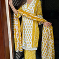 Diksha Mustard Palazzo Suit Set