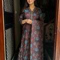 Rooh Coffee Brown Cotton Suit
