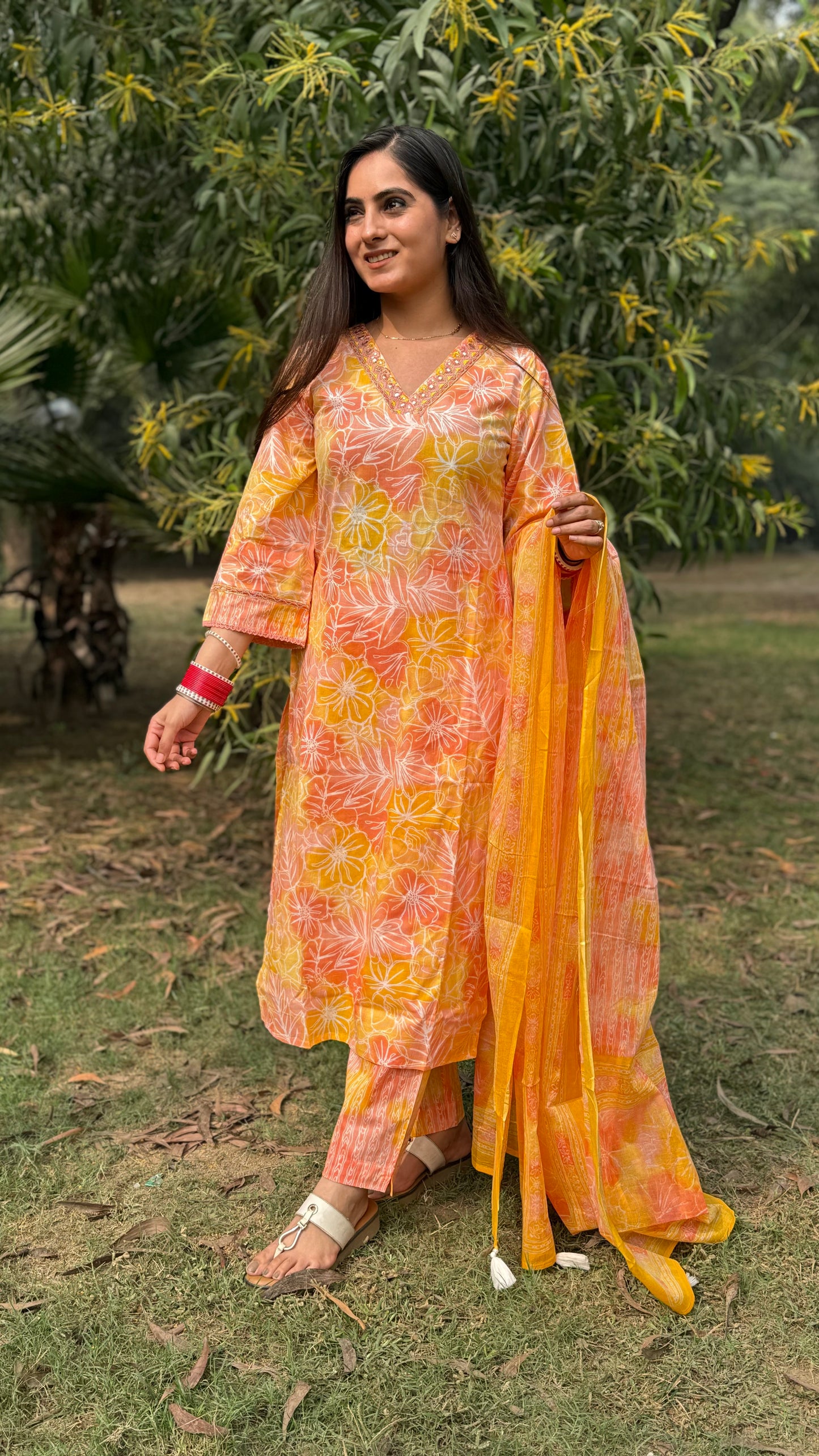 Ruchika Orange Suit