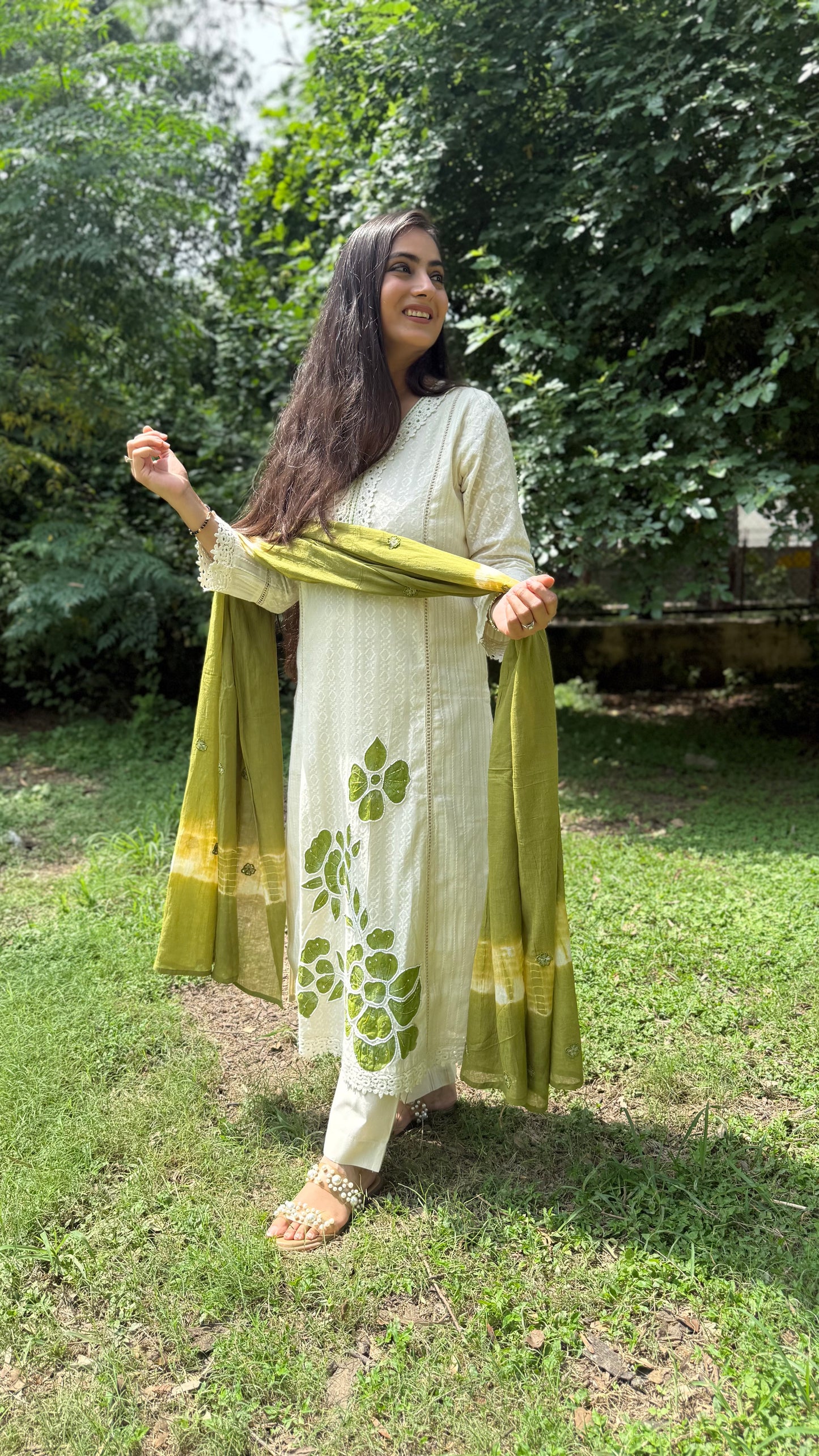 Gul-e-Subah Schiffli Suit Set