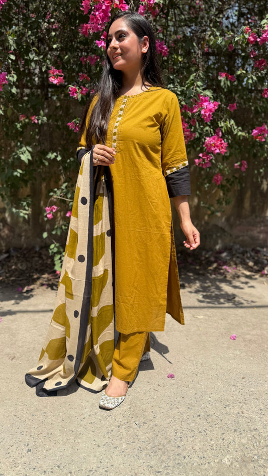 Mustard Muse Suit Set