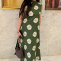 Pooja Green A-Line Coord Set