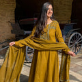 Mira Mustard Anarkali Suit