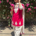 Noorani Pink Farshi Salwar Suit Set