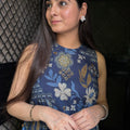 Pooja Blue A-Line Coord Set
