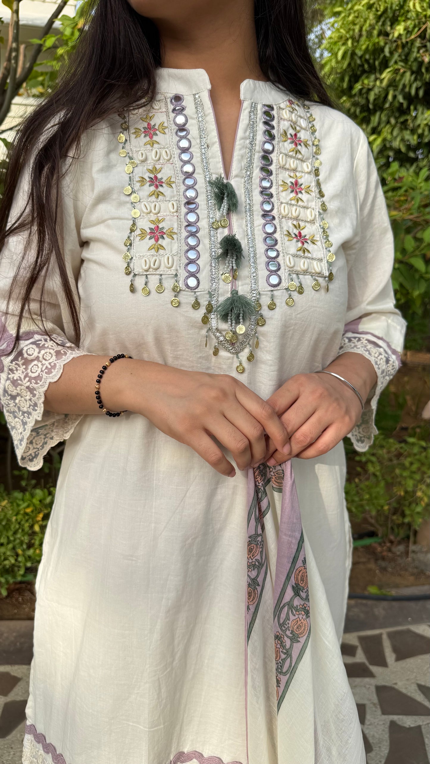 Lavender Bloom Cotton Suit Set