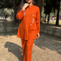 Sneha Orange Coord Set