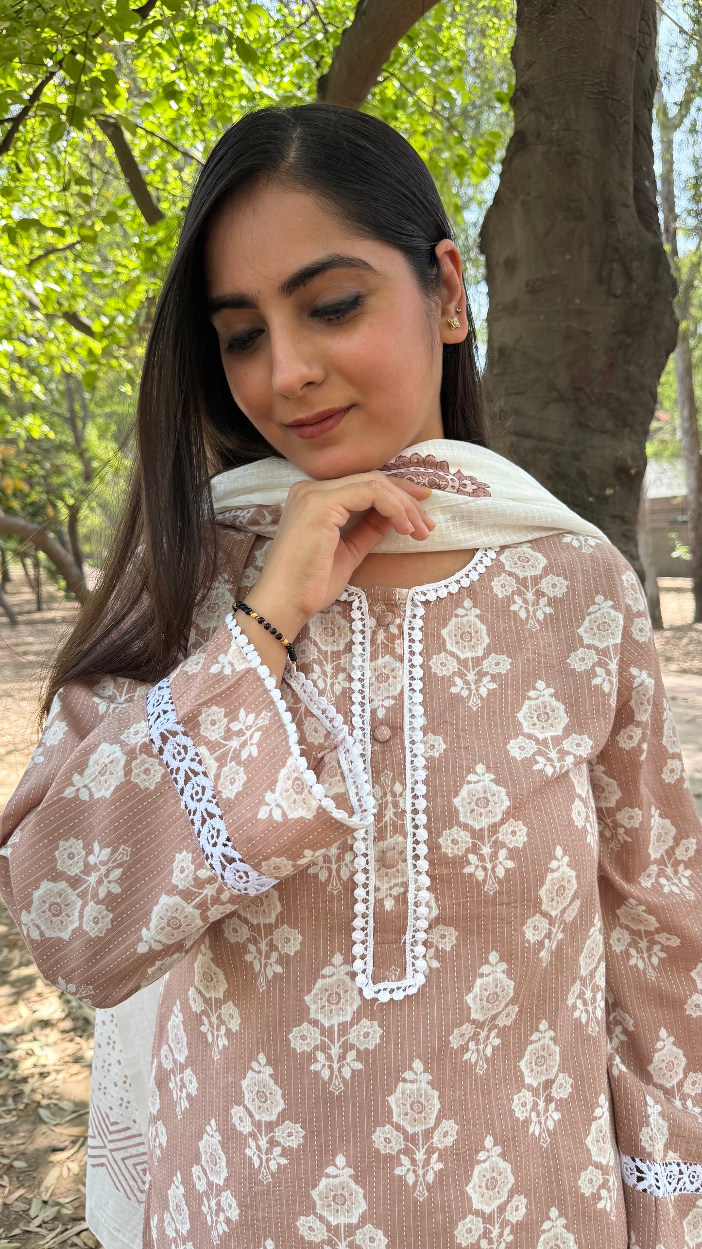 Nude Brown Salwar Suit