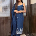 Sahiba Blue Strap Suit