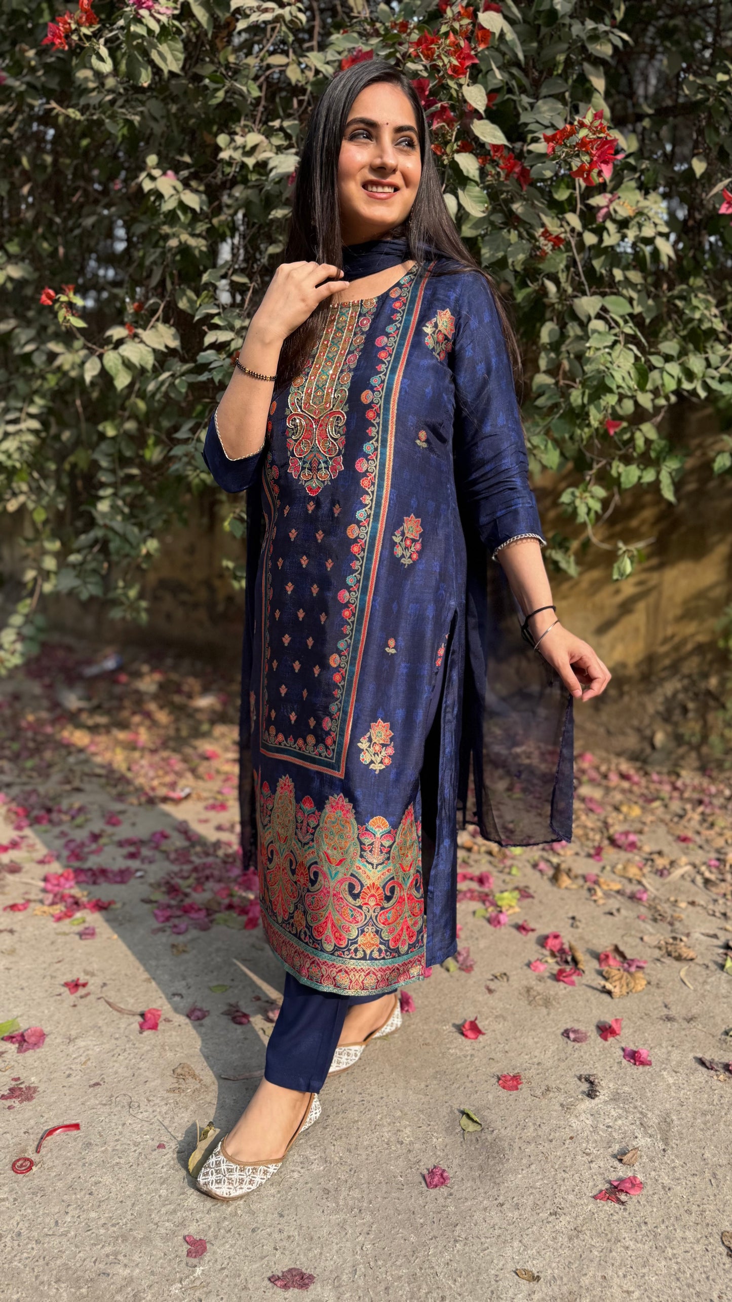 Mitali Blue Banarasi Suit