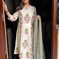 Sakshi Cream A-Line Suit