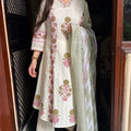 Sakshi Cream A-Line Suit