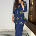 Navy Blue Farshi Salwar Set