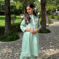 Mint Green Embroidered Co-ord Set