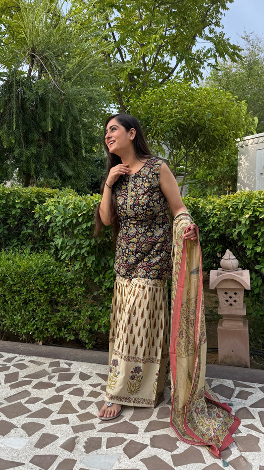 Jyoti Black Garara Suit