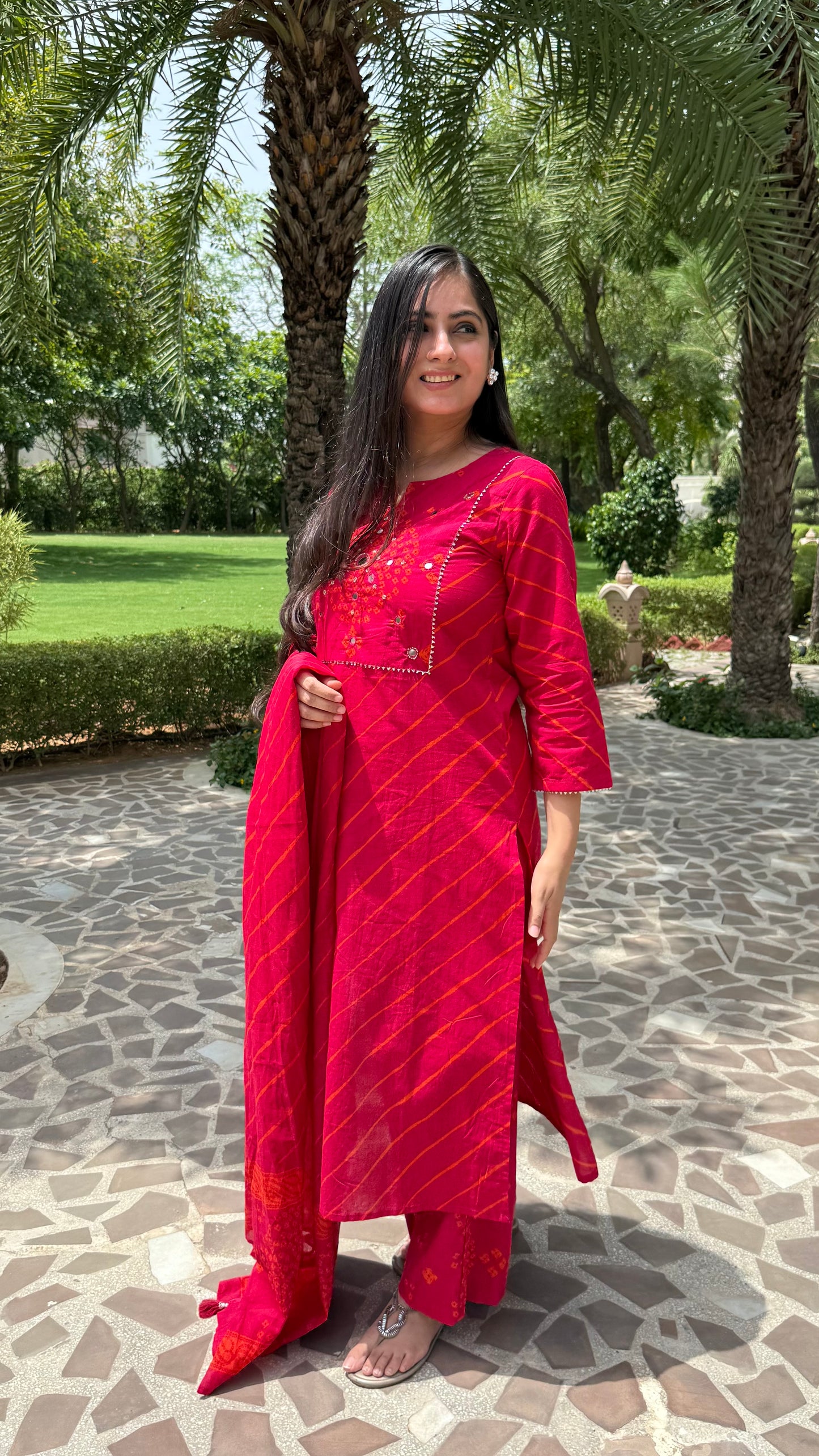 Leheriya Mirror Work Suit Set