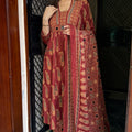 Saanvi Rust Flared Suit