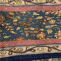 Sana Navy Floral Print Unstitched Suit