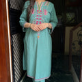 Reena Mint Green Embroidered Coord Set