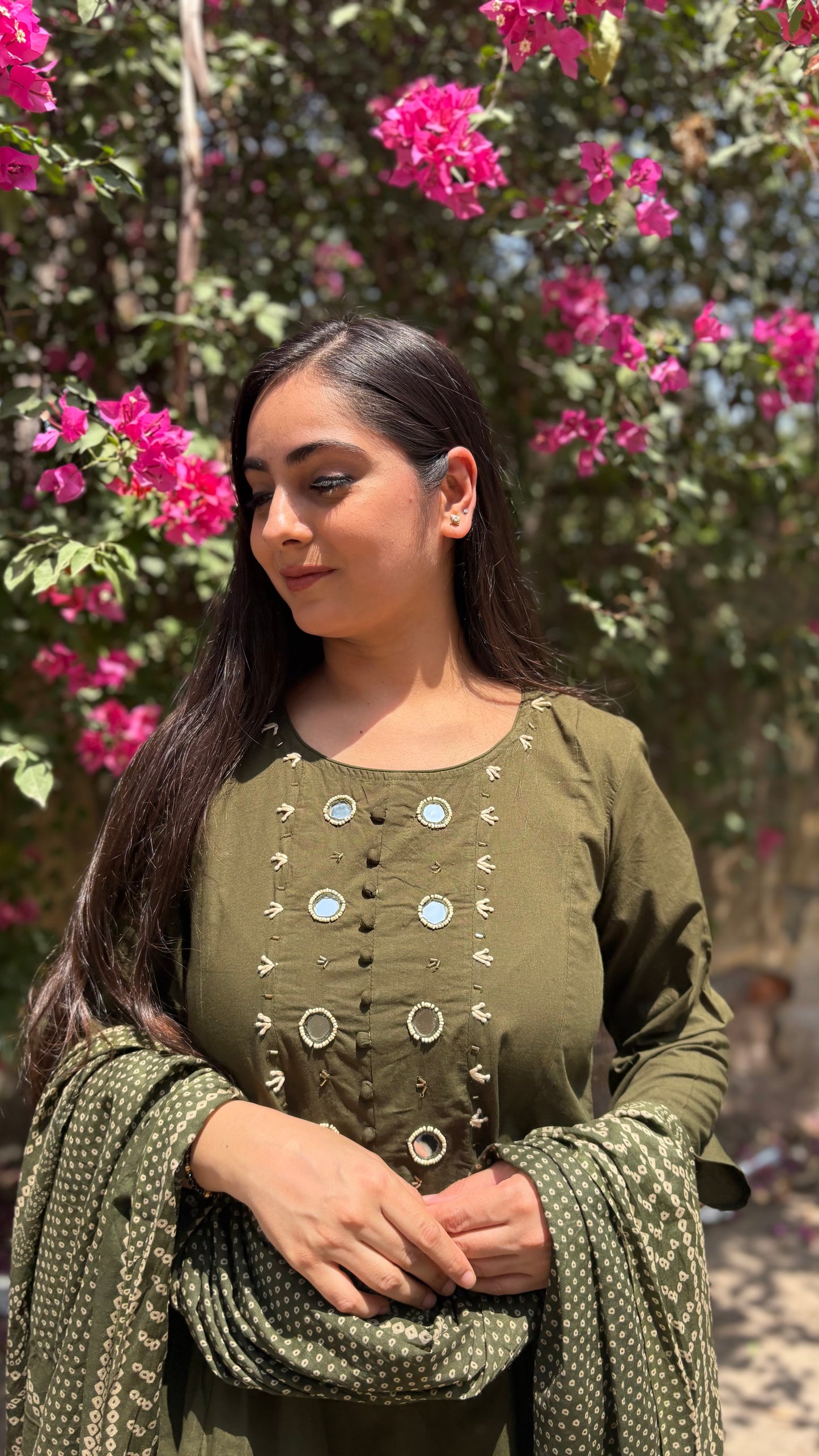 Salony Mirror Anarkali Suit