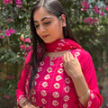 Ankita Bandhej Cotton Suit