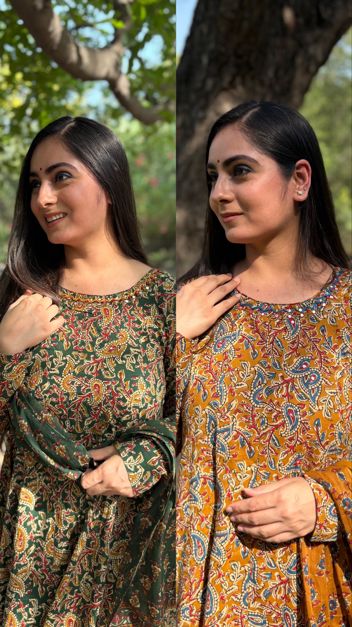 Saanya Kalamkari Anarkali Suit