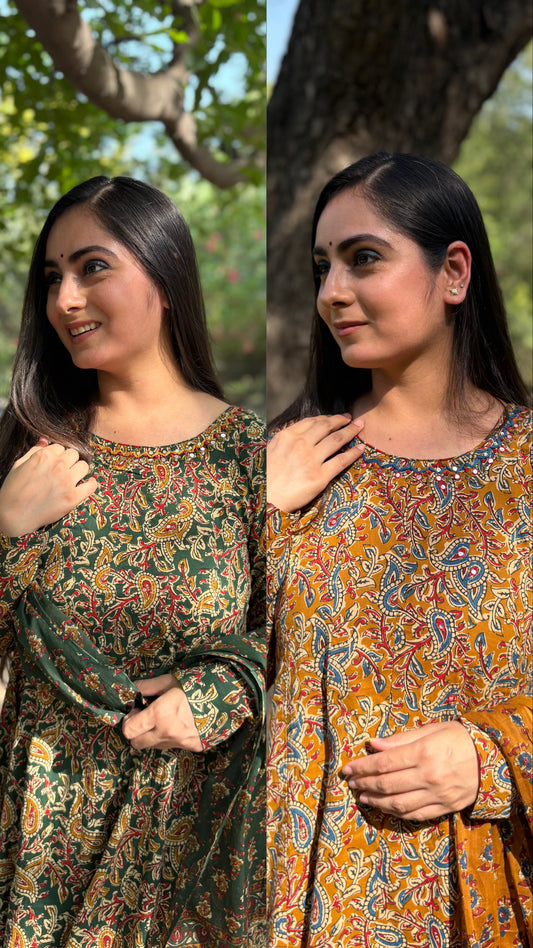 Saanya Kalamkari Anarkali Suit