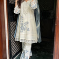 Komal Cream A-line Suit