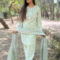 Sakshi Pastel Green Farsi Salwar Suit