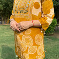Mustard Crepe Co-ord Set