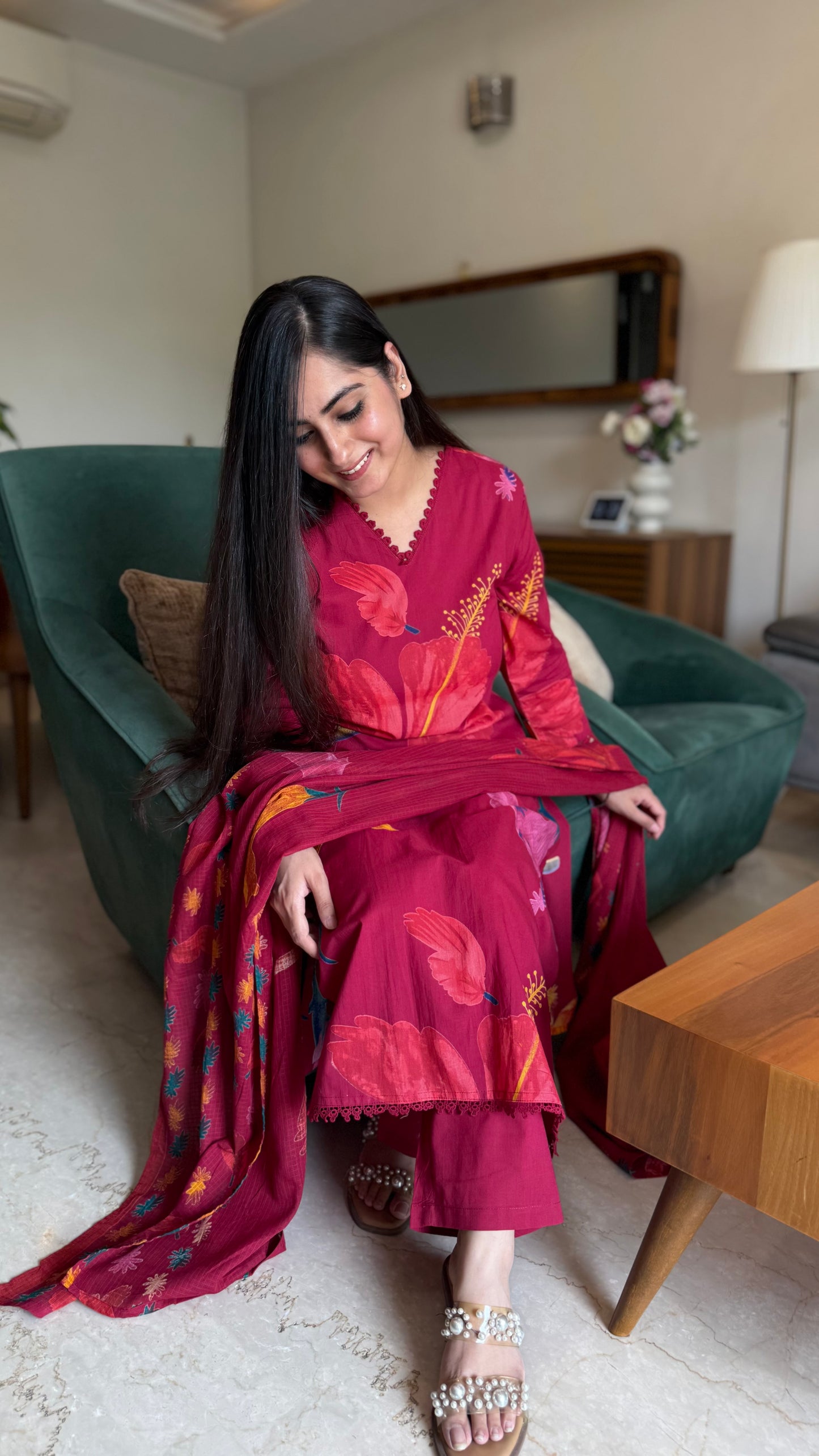 Maya Floral Printed Suit
