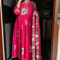 Veena Pink Flared Suit