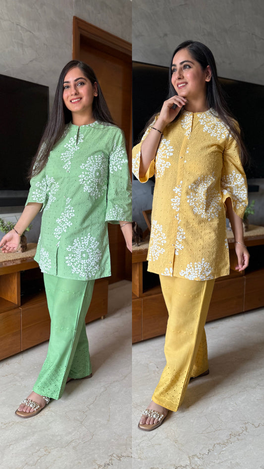 Jiya Schiffli Coord Set