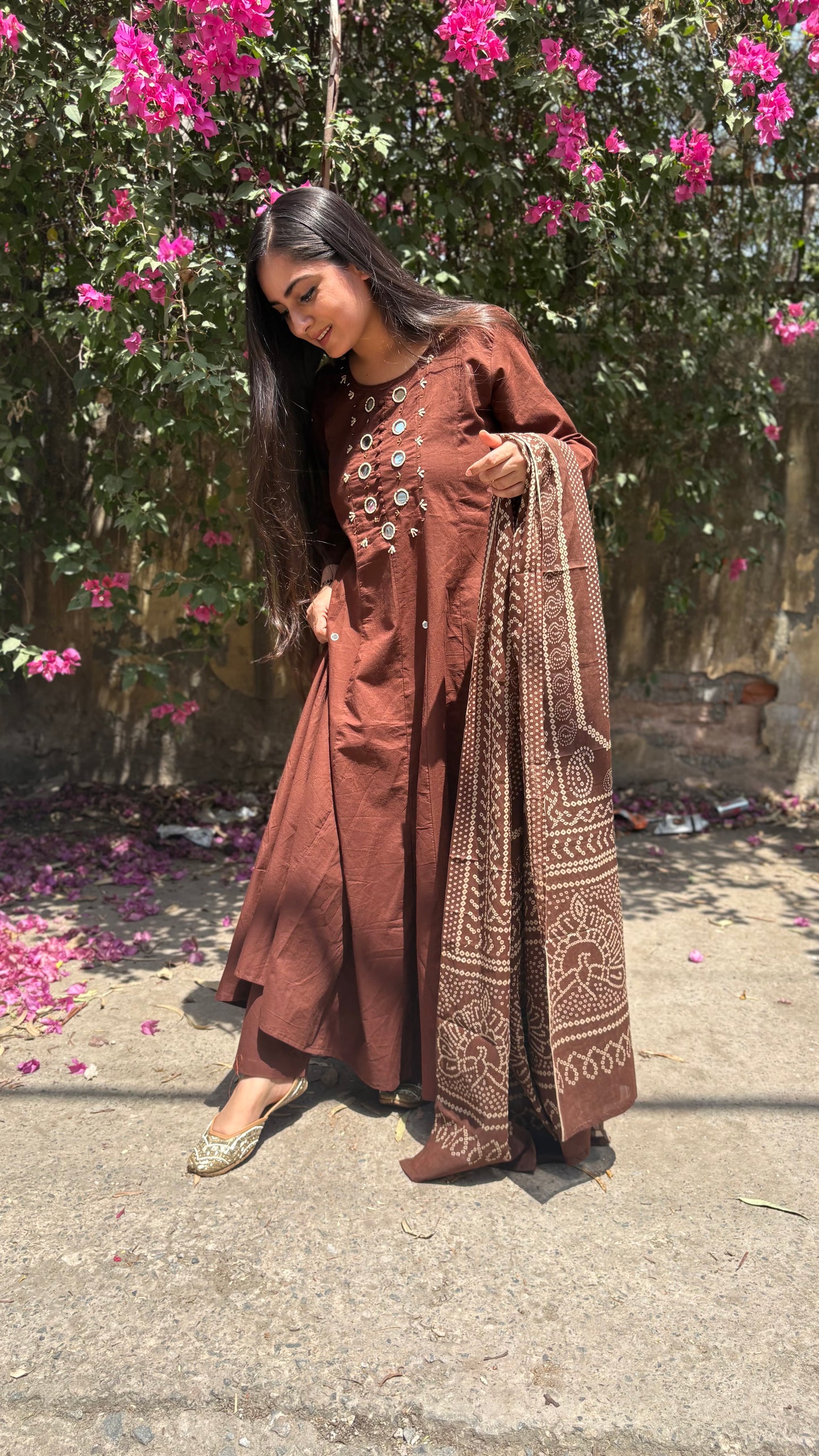 Salony Mirror Anarkali Suit